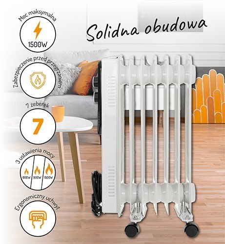 Grzejnik olejowy ADLER AD 7815 7 żeberek