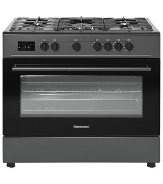 Kuchnia gazowo elektryczna Ravanson KWGE-K90A Cheff Modern Black (czarny)