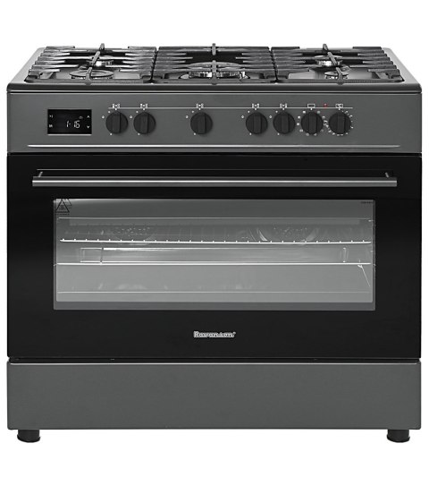 Kuchnia gazowo elektryczna Ravanson KWGE-K90A Cheff Modern Black (czarny)