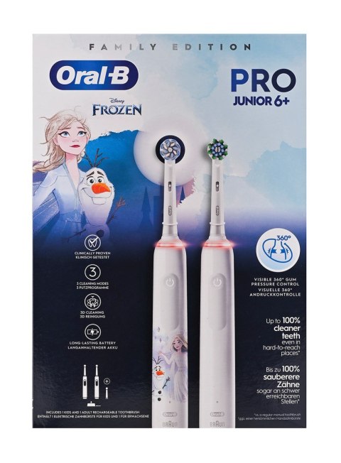 Zestaw 2 szczoteczek Oral-B 3 3000 i Junior Frozen