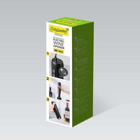 Korkociąg do wina elektryczny USB MAESTRO MR-1622