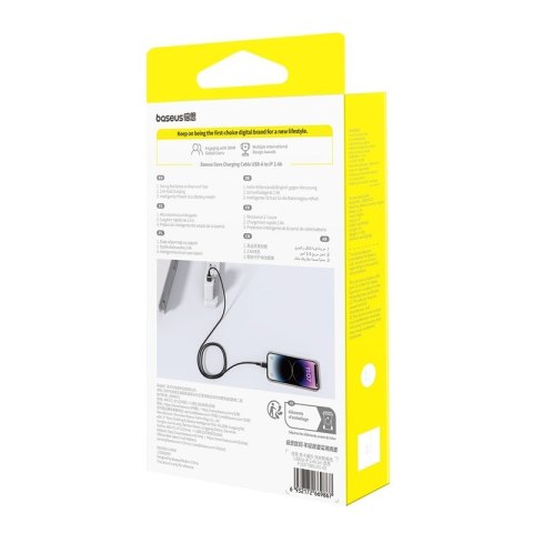 Kabel Baseus Dura 2.4A 2m (czarno-złoty)
