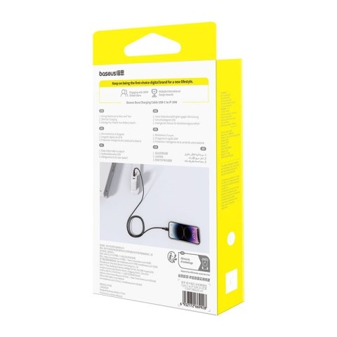 Kabel Baseus Dura Typ C 20W 2m (czerwono-czarny)