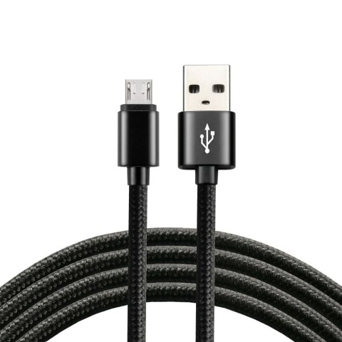 Kabel zasilający everActive CBB-1MB (USB - Micro USB ; 1m; kolor czarny)