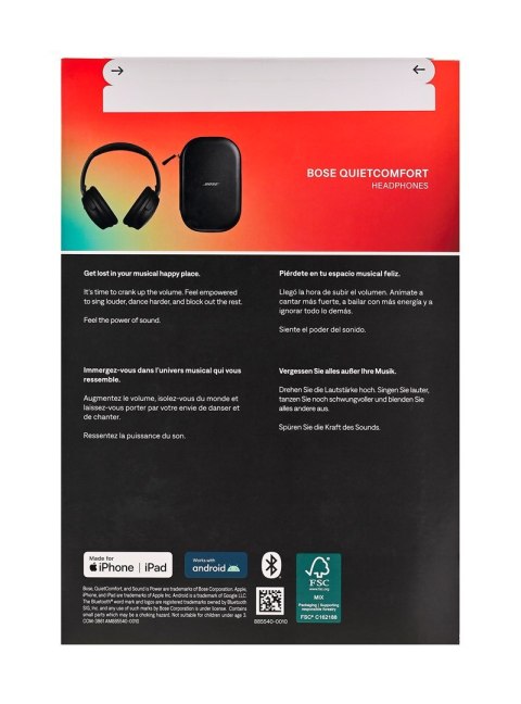 Słuchawki Bose QuietComfort Headphones Black