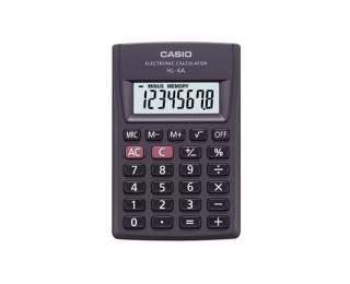 CASIO Kalkulator kieszonkowy HL-4A-B 8-cyfrowy 56x87mm czarny