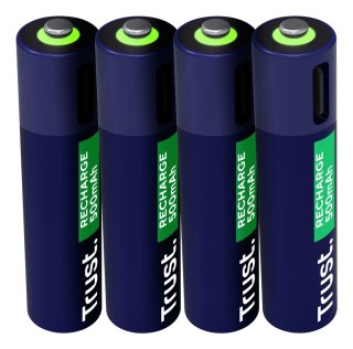 Baterie AAA Trust USB-C RECHARGEABLE BATTERIES 4P
