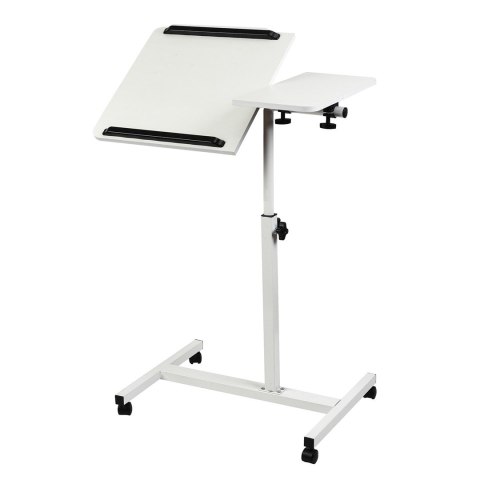 MACLEAN MOBILNE BIURKO/STAND NA LAPTOP, BIAŁE, REGULACJA WYSOKOŚĆ 59-89CM, MAX. 30KG MC-121 W