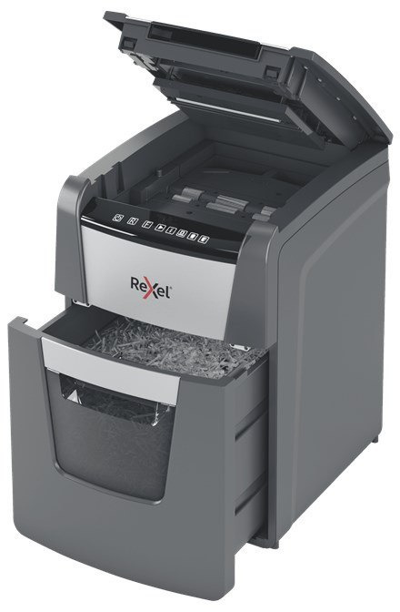 Rexel Niszczarka Optimum AutoFeed+ 90X, (P-4), 90 kartek, 34 l kosz (WYPRZEDAŻ)