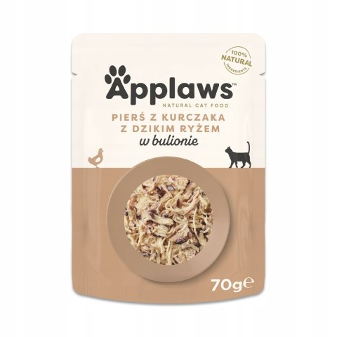 APPLAWS Natural Cat Food Kurczak z ryżem - mokra karma dla kota - 70g