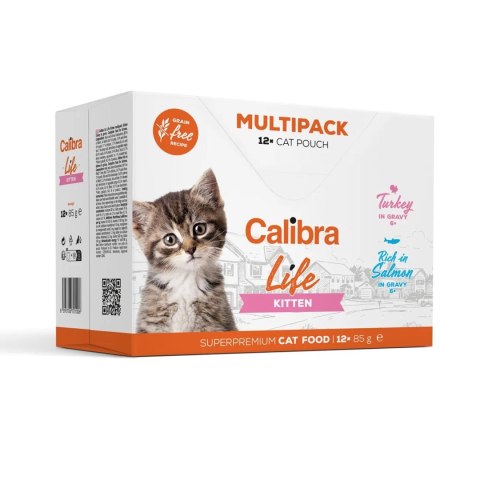 CALIBRA CAT life pouch kitten multipack 12x85g