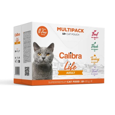 CALIBRA CAT life pouch adult multipack 12x85g