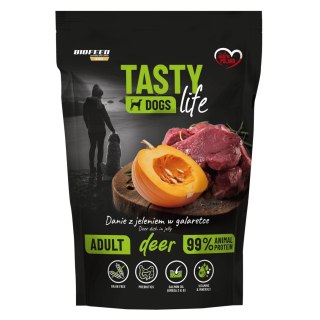 BIOFEED Tasty dog life jeleń 90% saszetka 500g