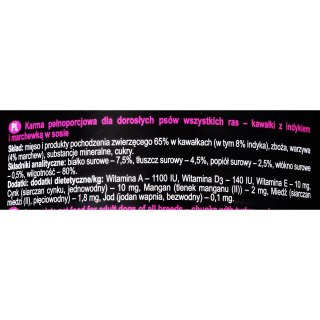 DOLINA NOTECI Rafi Classic z indykiem i marchewką - mokra karma dla psa - 1240g