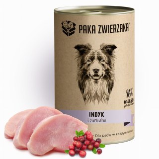 Paka Zwierzaka Indyk i żurawina 400g