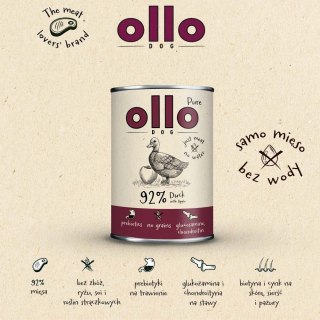 Ollo Pure Kaczka z Jabłkiem 400g
