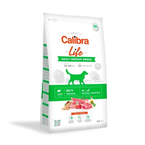 CALIBRA DOG life adult medium breed lamb 2,5kg