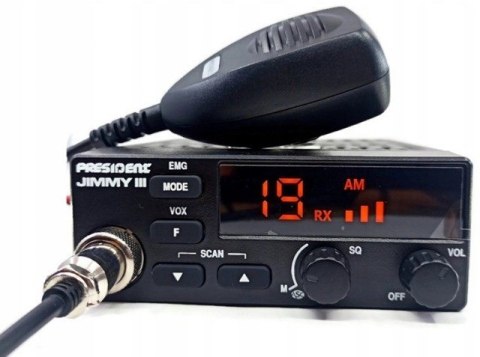 CB Radio PRESIDENT Jimmy 3 III 12V ASC 12V AM FM