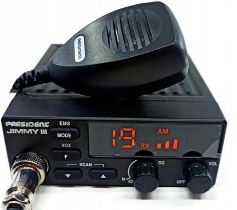 CB Radio PRESIDENT Jimmy 3 III 12V ASC 12V AM FM