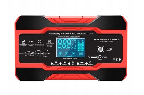 Prostownik akumulatorowy FreedConn RJ-C 121001A 12V, 10A /24V 5A