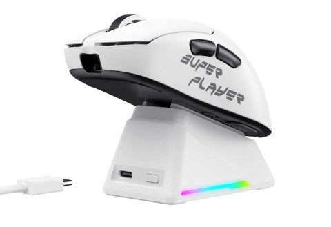 Mysz gamingowa bezprzewodowa Havit StarBlaze-1 (biało-czarny)