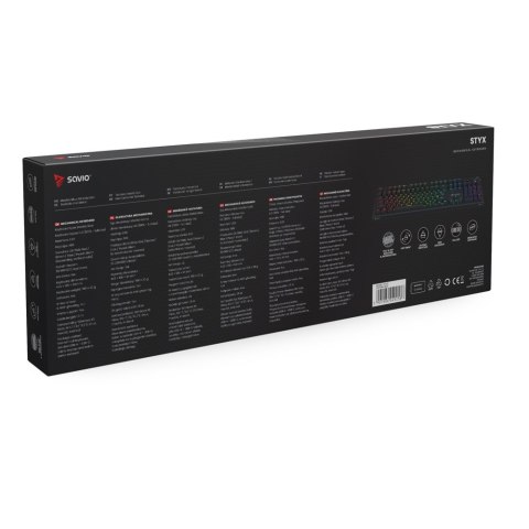 SAVIO KLAWIATURA MECHANICZNA STYX OUTEMU RED HOT SWAP RGB