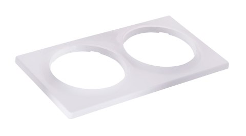 Podwójna ramka ozdobna FIBARO Double Cover Plate, biała (FG-Wx-PP-0003)