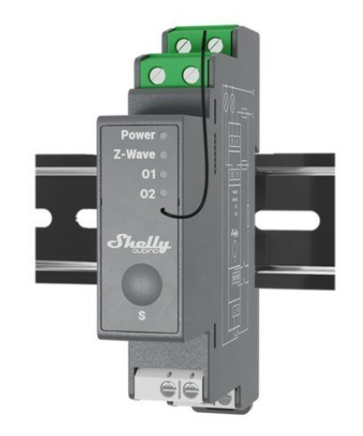 Shelly 2-kanałowy przekaźnik na szynę DIN Shelly Qubino Pro 2