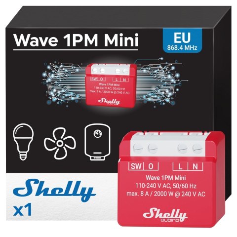 Shelly Wave 1PM Mini LR Element wykonawczy Z-Wave