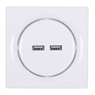 Inteligentne gniazdko USB FIBARO Walli N Outlet, białe (FGWU-021)