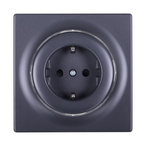 Inteligentne gniazdko FIBARO Walli Outlet Type F, antracyt (FGWSONF-011-8)