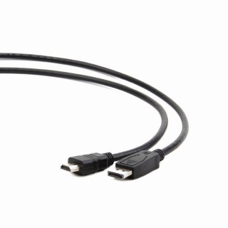 Kabel GEMBIRD CC-DP-HDMI-10M (DisplayPort męski do HDMI męski; 10m; kolor czarny)