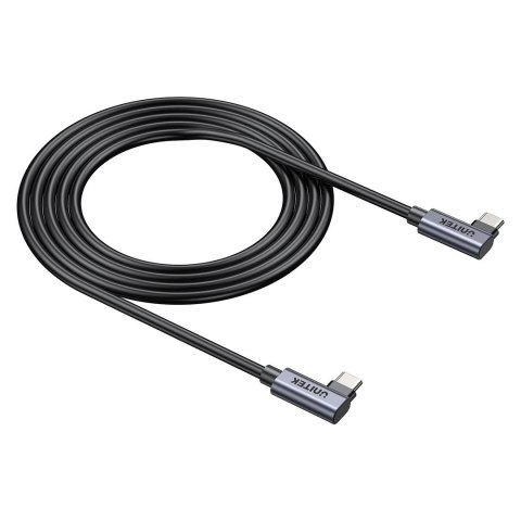 UNITEK KABEL USB-C KĄTOWY 90°/90° PD 100W M/M 1M