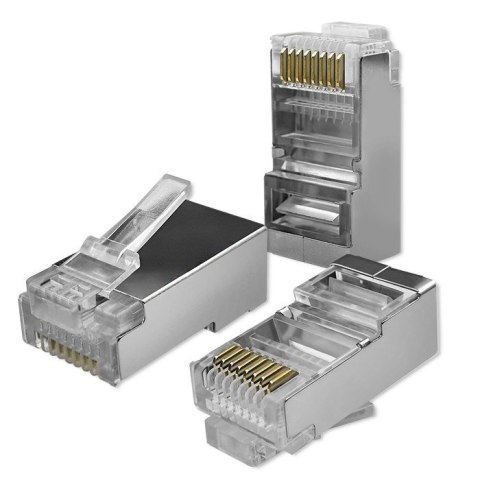 QOLTEC WTYK ZŁĄCZE MODULARNE RJ45 | CAT6 | FTP | 100SZT