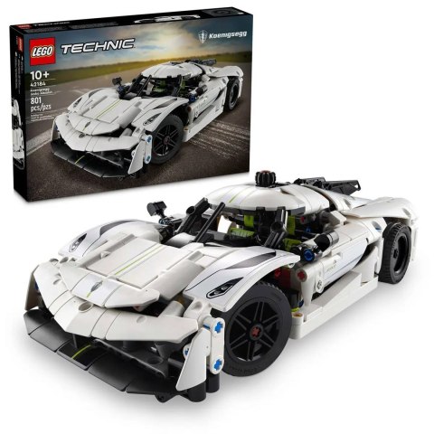 LEGO 42184 Technic - Biały hipersamochód Koenigsegg Jesko Absolut