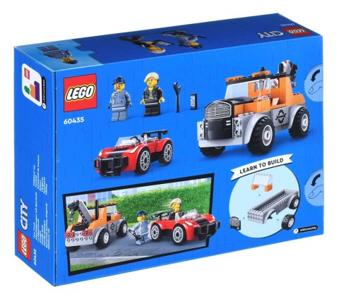 LEGO City 60435 Samochód pomocy drogowej i naprawa sportowego auta