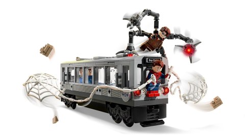 LEGO Marvel 76321 Spider-Man kontra Doc Ock — scena w metrze