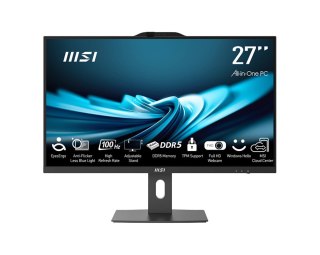 MSI AIO PRO AP272P 14M-867XEU i5-14400 27" IPS LED FHD Non-Touch Anti-Glare 16GB SSD512GB M.2 AX211 WiFi 6E NoOS Black