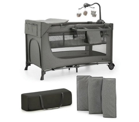 KinderKraft Łóżeczko turystyczne JOY 2 DARK GREY