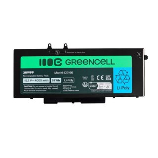 GREEN CELL BATERIA DE166 DO DELL 3HWPP LATITUDE 5400, 5401, 5410, 5411, 5500, 5501, 5510, 5511, 7591 4000MAH 15,2V