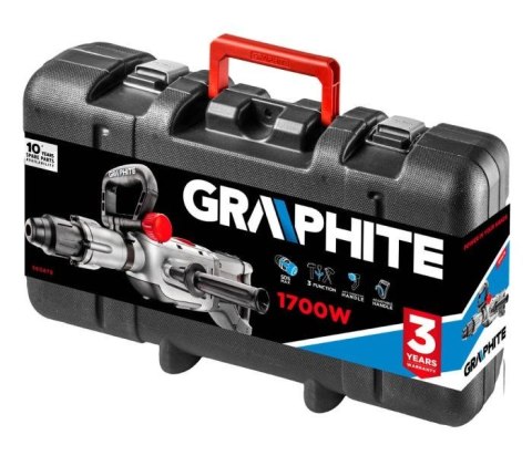 Młot wyburzeniowy 1700W Graphite SDS Max z walizką (WYPRZEDAŻ)