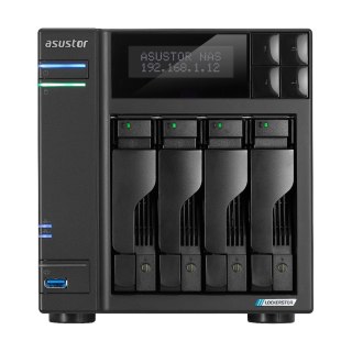 NAS Asustor AS6704T; Tower; 4x (3.5" SATA HDD/ 2.5" SSD); Intel Celeron N5105; 4GB DDR4 SODIMM (max. 16GB), 2x 2.5GbE, 4x M.2 22