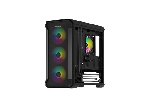 Obudowa NATEC Genesis Irid 503 ARGB NPC-1559 (Micro ATX. Mini ITX; kolor czarny)