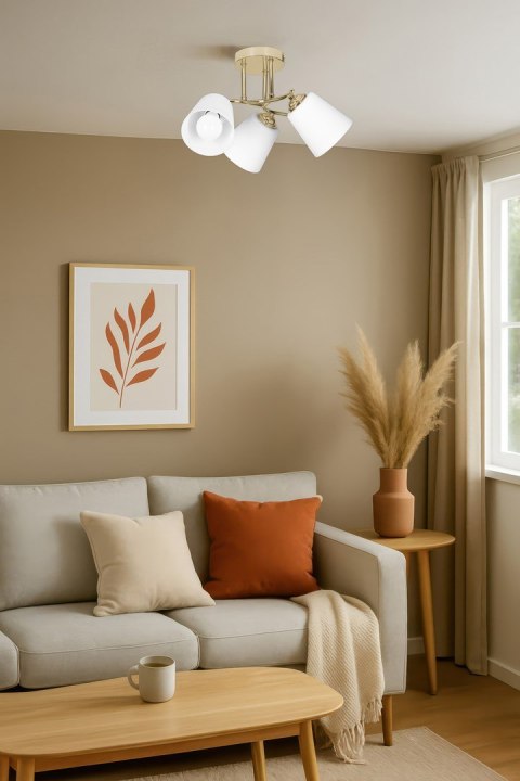 Lampa wisząca Activejet AJE-EMILY 3P GOLD E27 3x40W