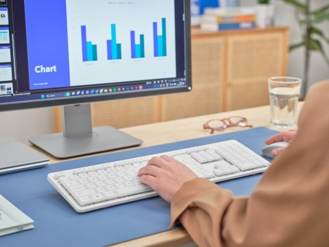 Klawiatura + mysz Trust ODY II Wireless White US