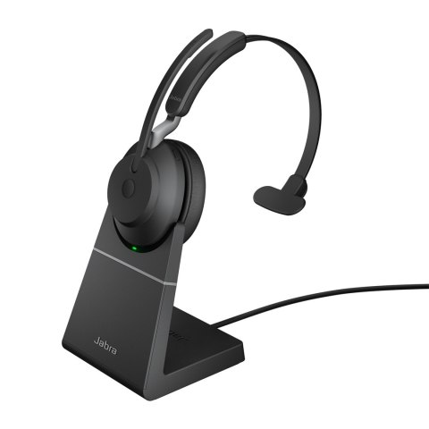 Słuchawki nauszne bezprzewodowe Jabra Evolve2 65 UC Mono USB-A, czarne + stand