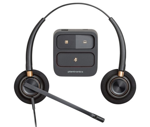 Słuchawki Poly EncorePro HW520 Binaural Wired Headset, USB-A, Black