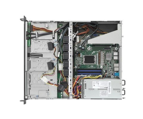 Platforma ASRock Rack (1U) Intel E-24XX/6300 (4xLFF, 2x1GbE, 2x10Gbe, IPMI, 1+1 450W)