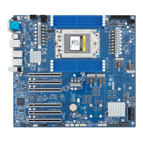 Płyta główna Gigabyte MH53-G40 1x sTR5 AMD ryzen Threadripper PRO 7000 WRX90 (8X DIMM, 4x SATA, 1x MCIO 8i, 4xM.2, 2x 10Gbe, E-A