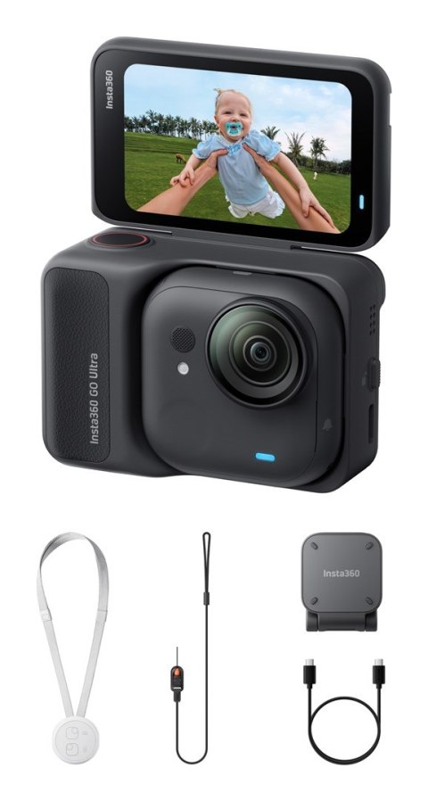 Insta360 GO Ultra Standard Bundle (Midnight Black) - kamera sportowa 53g